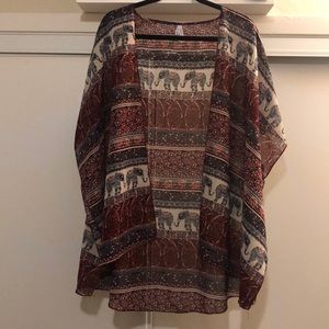 Elephant Print Cover Up